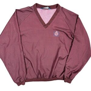 Sunderland of Scotland V-Neck Golf Windbreaker Viscose Jacket Country Club XXL